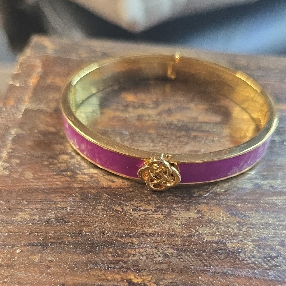 Stella and Dot Purple Enamel Bangle
